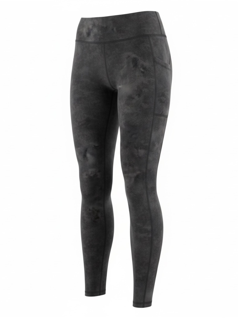Fabletics Women’s Cold Weather High Waisted Pocket Leggings Onyx Smudge Size M